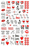 Nail Stickers Valentine's Day Love B-030