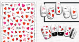 Nail Stickers Hearts CA-139