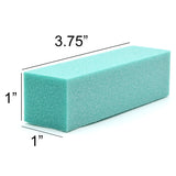 PrettyClaw 4-Way Nail Buffer Blocks 120 Grit - Teal (1 case/500 pieces)