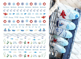 Nail Stickers Anchor Boat Ocean WG-055