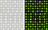 Nail Stickers Halloween Pumpkins Glow in the Dark WG-664
