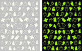 Nail Stickers Halloween Ghosts Glow in the Dark WG-665