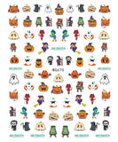 Nail Stickers Halloween Cartoon Characters WG-670