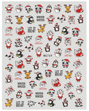 Nail Stickers Christmas Cartoon Characters WG-759