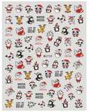 Nail Stickers Christmas Cartoon Characters WG-759