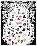 Nail Stickers Halloween Scary Decals WS-32