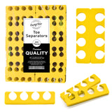 PrettyClaw EVA Pedicure Toe Separators - Yellow (200 Pieces/100 Pairs)