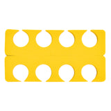 PrettyClaw EVA Pedicure Toe Separators - Yellow (200 Pieces/100 Pairs)