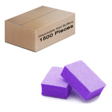 Double Sided Nail Buffers Mini Size 80/80 Grit - Purple/White (1 case/1500 pieces)