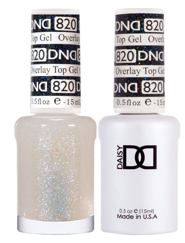 DND Duo Overlay Glitter Top Gel 820