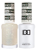 DND Duo Overlay Glitter Top Gel 836
