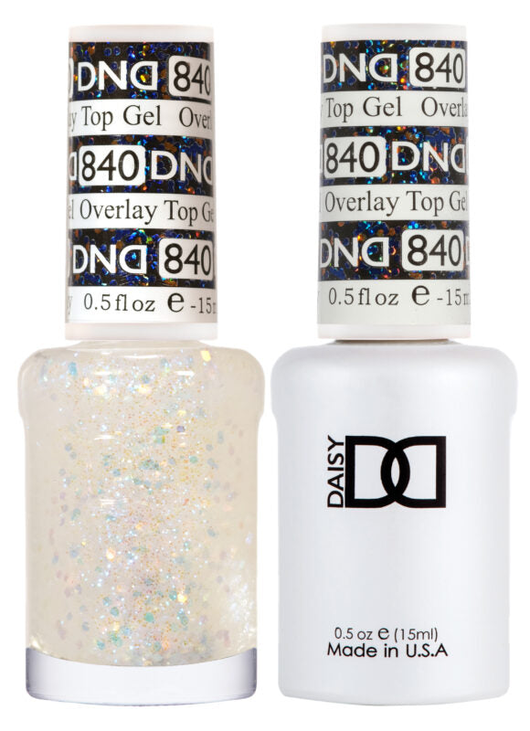 DND Duo Overlay Glitter Top Gel 840