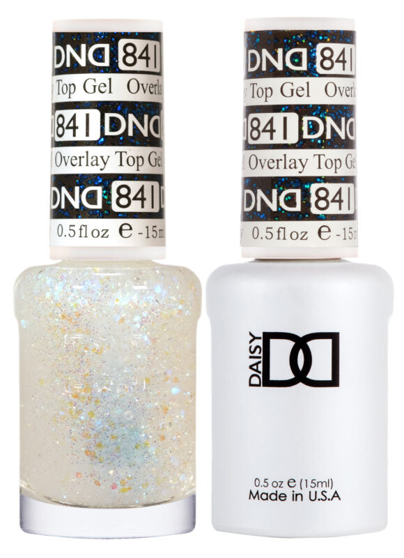 DND Duo Overlay Glitter Top Gel 841