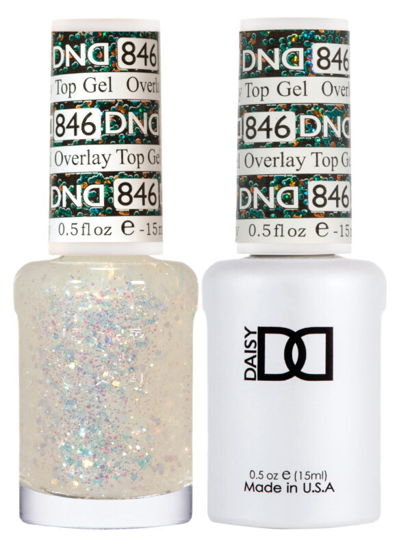 DND Duo Overlay Glitter Top Gel 846
