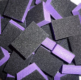 PrettyClaw Mini Disposable Nail Buffer Blocks 80/80 - Purple/Black (40pcs)