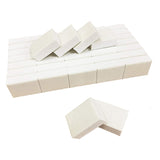 PrettyClaw Mini Disposable Nail Buffer Blocks 80/80 - White (40pcs)