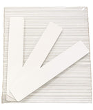 PrettyClaw Jumbo Manicure Nail File 100/100 Grit - White (50 pcs)