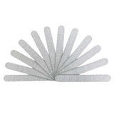 Manicure Nail File Wood Center 80/80 Grit - Zebra (50 pieces)