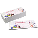 Salon Gift Certificates - White (500 Sheets)