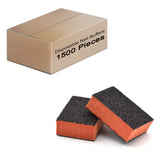 Double Sided Nail Buffers Mini Size 80/80 Grit - Orange/Black (1 case/1500 pieces)