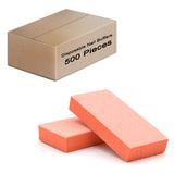Double Sided Nail Buffers Large Size 80/80 Grit - Orange/White (1 case/500 pieces)