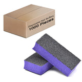 Double Sided Nail Buffers Medium Size 80/80 Grit - Purple/Black (1 case/1000 pieces)