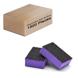 Double Sided Nail Buffers Mini Size 80/80 Grit - Purple/Black (1 case/1500 pieces)