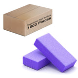 Double Sided Nail Buffers Medium Size 80/80 Grit - Purple/White (1 case/1000 pieces)