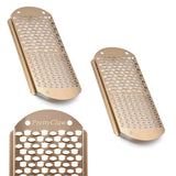 PrettyClaw Foot File & Callus Remover Replacement Blades - Gold/Double Hole (3pc)