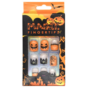 PrettyClaw Halloween Theme 24 Piece Nail Tips - H17