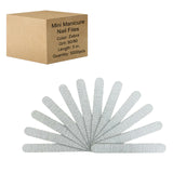 Manicure Nail File Wood Center 80/80 Grit - Zebra (1 case/5000 pieces)