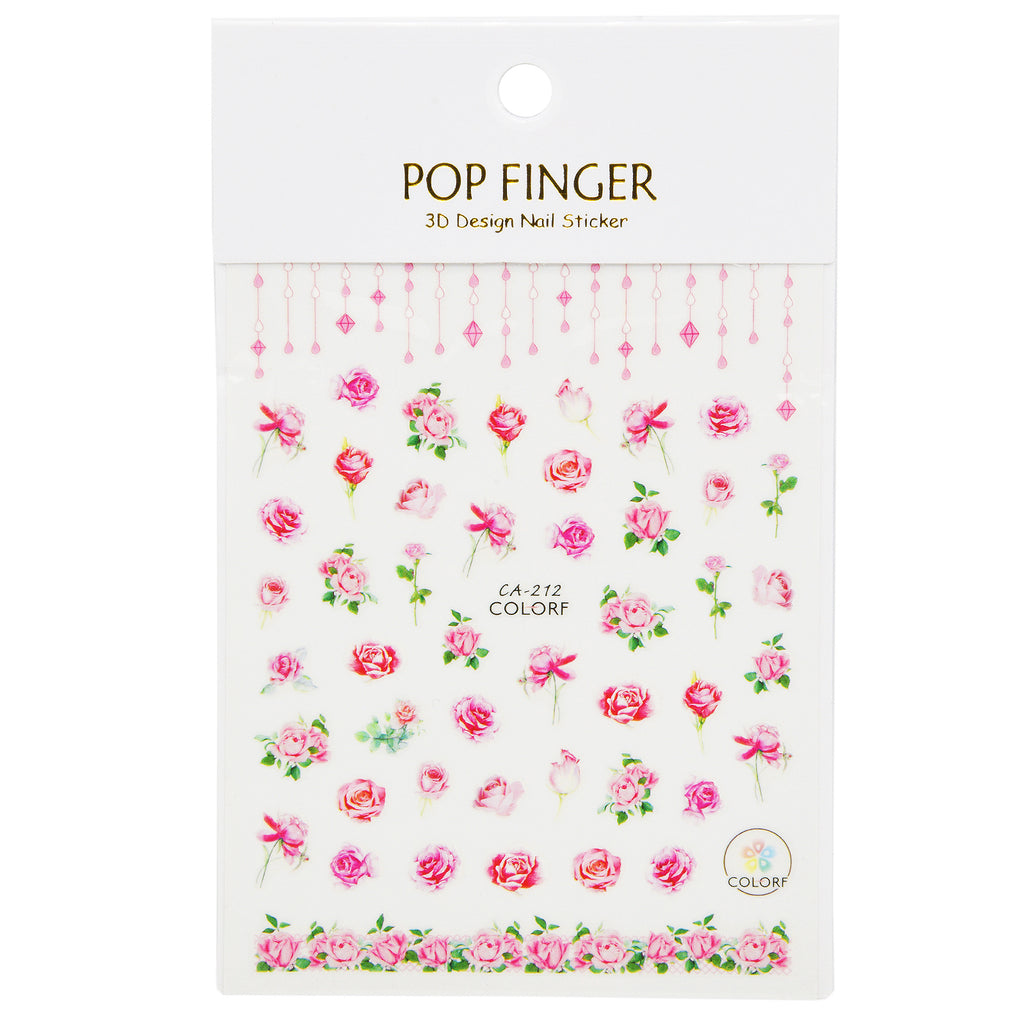 Nail Stickers Roses CA-212
