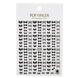 Nail Stickers Bows Black CB-084B