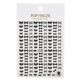 Nail Stickers Bows Black CB-084B