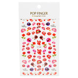 Nail Stickers Kisses F-768