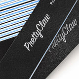 PrettyClaw Acrylic Nail Files Rectangle Jumbo Shape 180/240 Grit - Black (50 Pieces)