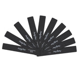 PrettyClaw Acrylic Nail Files Rectangle Jumbo Shape 80/80 Grit - Black (50 Pieces)
