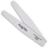 PrettyClaw Acrylic Nail Files Rectangle Jumbo Shape 80/80 Grit - Zebra (50 Pieces)