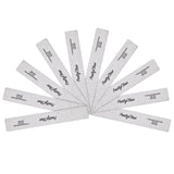 PrettyClaw Acrylic Nail Files Rectangle Jumbo Shape 80/80 Grit - Zebra (50 Pieces)