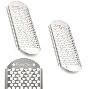 PrettyClaw Foot File & Callus Remover Replacement Blades - Silver/Big Hole (3pc)