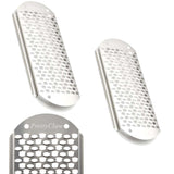 PrettyClaw Foot File & Callus Remover Replacement Blades - Silver/Big Hole (3pc)