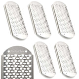PrettyClaw Foot File & Callus Remover Replacement Blades - Silver/Big Hole (6pc)