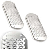 PrettyClaw Foot File & Callus Remover Replacement Blades - Silver/Double Hole (3pc)