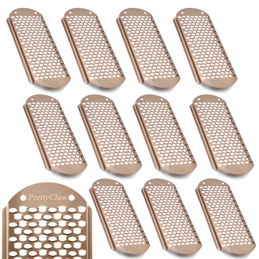 PrettyClaw Foot File & Callus Remover Replacement Blades - Gold/Big Hole (12pc)