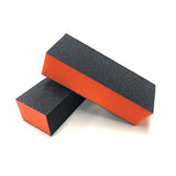PrettyClaw 3-Way Nail Buffer Blocks 80/80/100 - Orange/Black