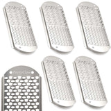 PrettyClaw Foot File & Callus Remover Replacement Blades - Silver/Double Hole (6pc)